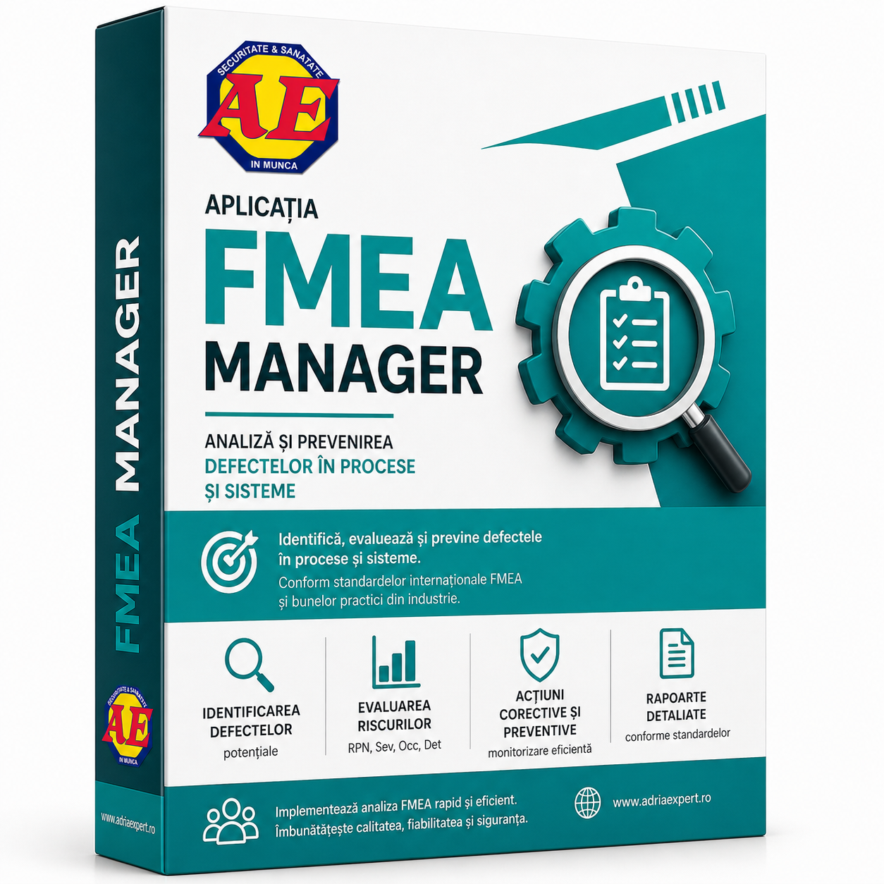 Aplicația FMEA Manager pentru analiza defectelor